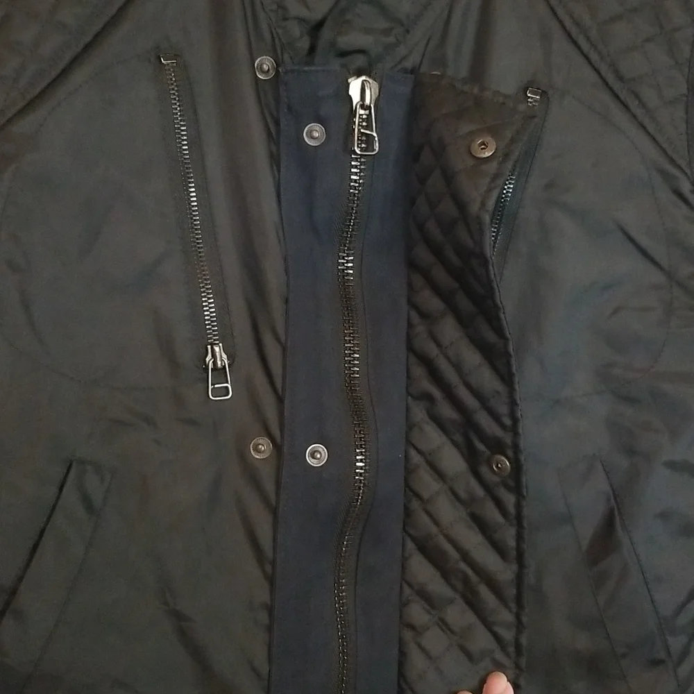 Vanson Black Triple Closure adjustable Quilted Vest Size 42 - Picture 10 of 13